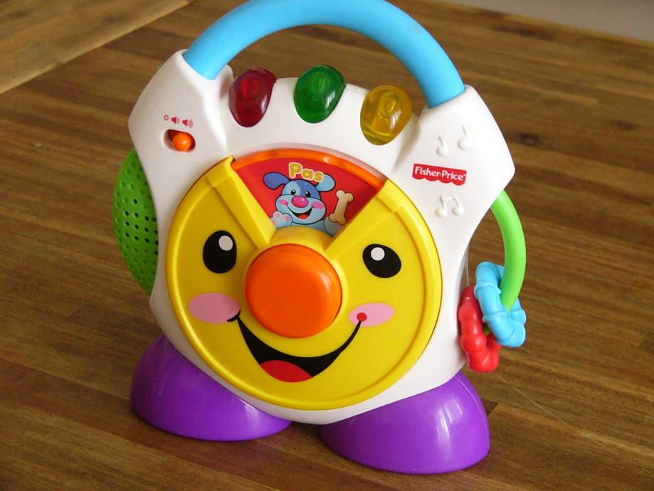 Fisher price cd player sveznalica igračka za bebe