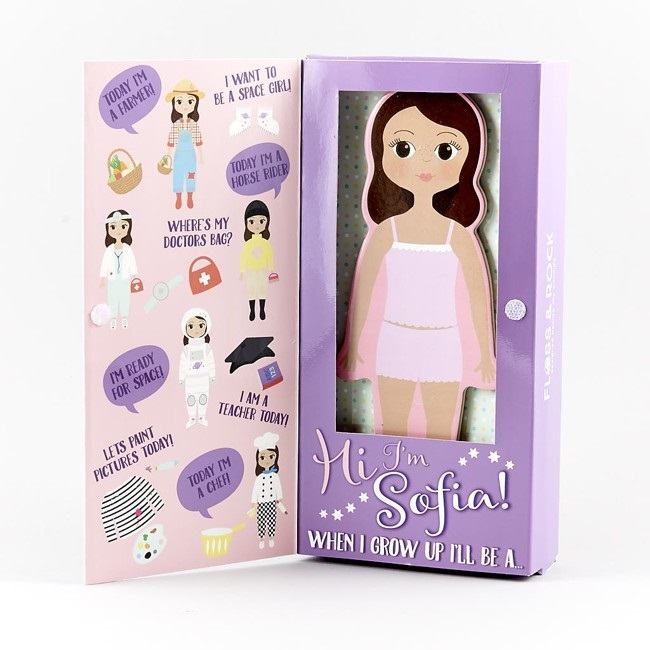 FLOSS  and  ROCK Sophia Magnetic Dress up Doll - 36P2685 (N)