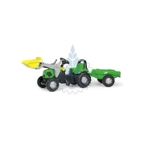 Igračka Traktor Deutz Fahr + Utovarivač + Prikolica