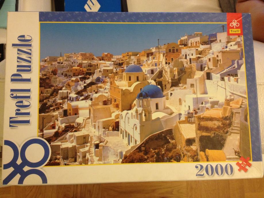 Puzzle 2000 kom, motiv Santorini-Grčka