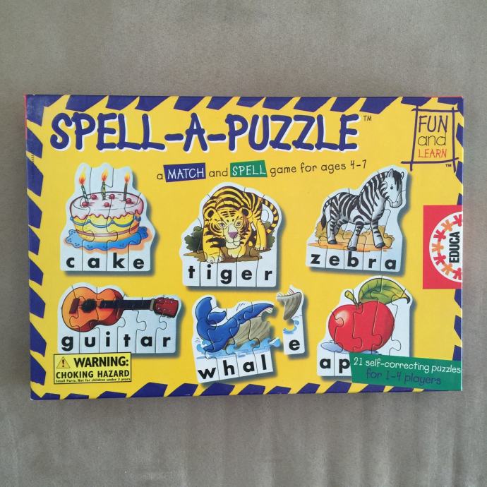 Puzzle engleski za djecu od 4 do 7 godina