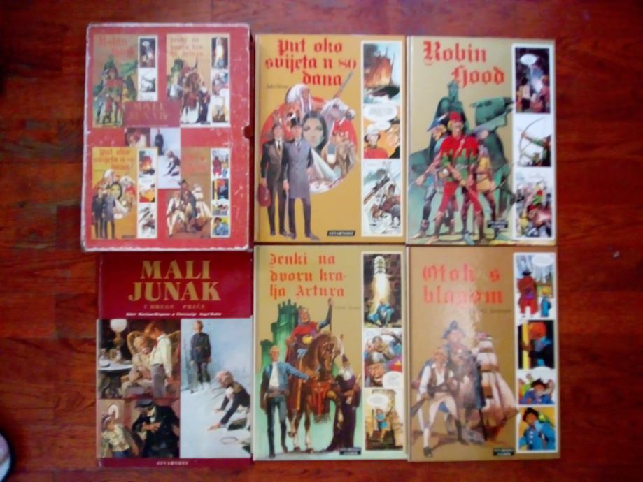 Komplet 5 knjiga stripova u originalnoj kutiji , STVARNOST ZAGREB 1975