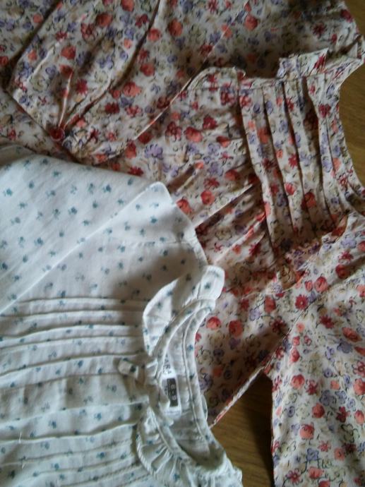 Dvije Zara Baby Girl košuljice dugih rukava