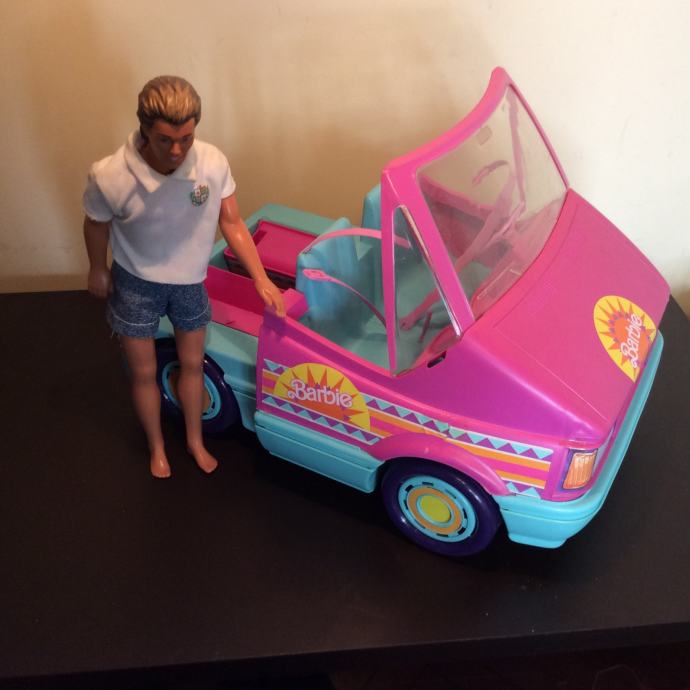 Camping-car Barbie Suncharm Magic Van - Jouet Vintage Mattel, Occasion