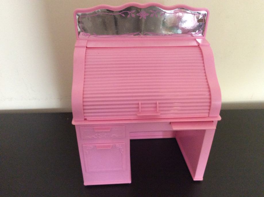 Vintage Mattel Barbie namještaj, Roll Top Desk & Bookcase