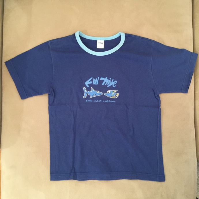 Dječja kratka majica za dečka plava 122/128