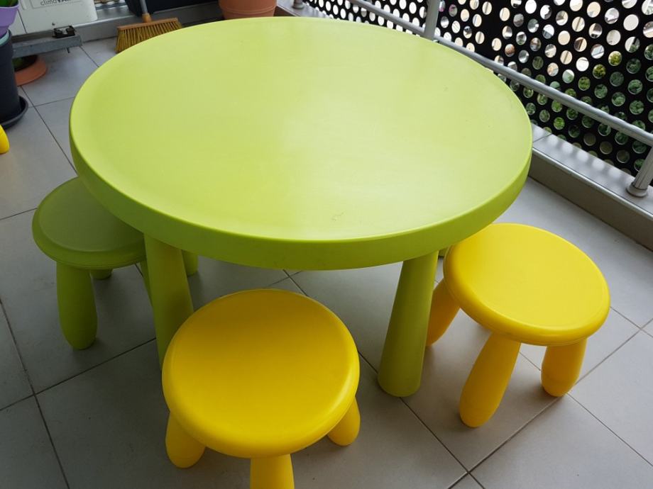 Ikea Mamut dječji stol i stolci
