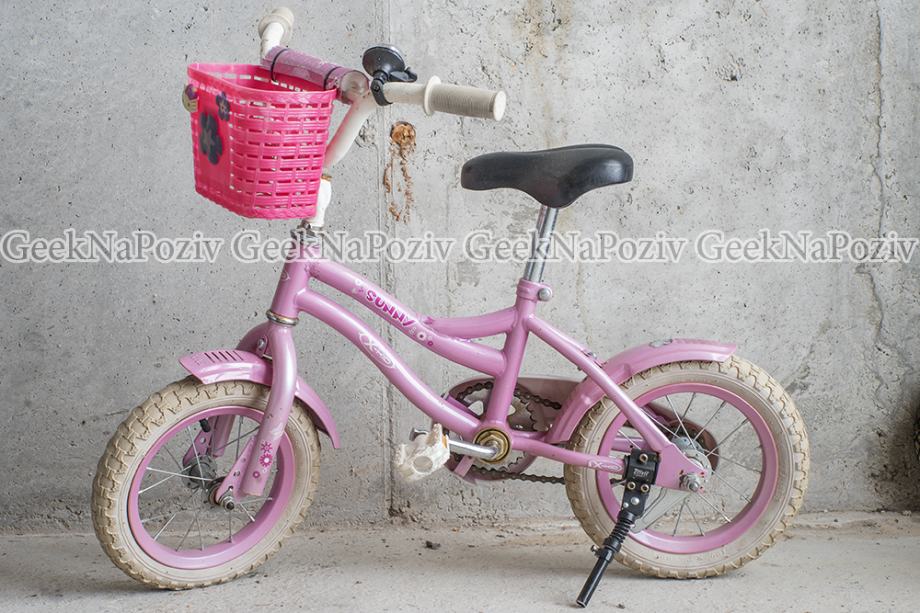 Dječji bicikl - Sunny - X-kid - 12" kotači + pomoćni + dodatna oprema