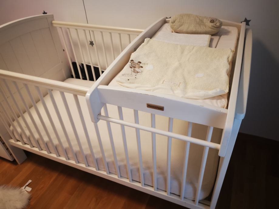 Mamas&Papas Hayworth dječji krevetić s madracem + prematalica