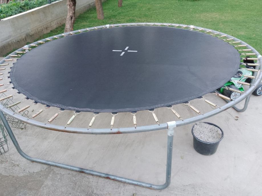 Trampolino Ultrasport Da Giardino - Ø 305 Cm, Rete Di Sicurezza, Portata 160 Kg, Blu - Foto 4