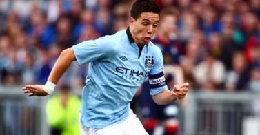 Maillot Domicile Manchester City Nasri 2011-2012 Umbro Taille S