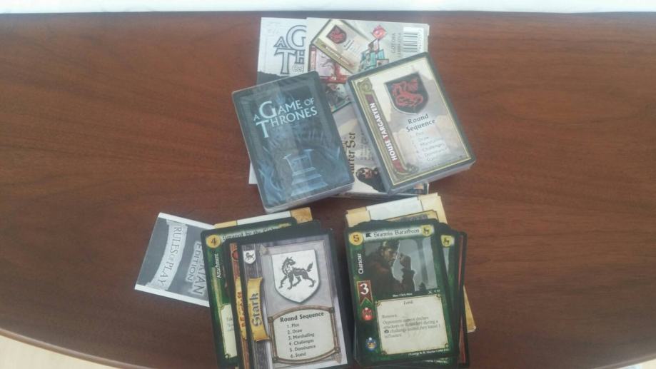 A game of thrones card game