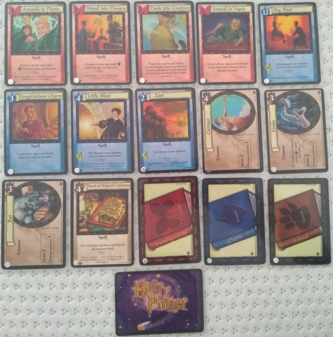 Harry Potter TCG 1st Edition Wizards of the Coast Unikatne Karte )