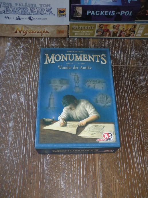 MONUMENTS : WONDERS OF ANTIQUITY - novi board game do 4 igrača