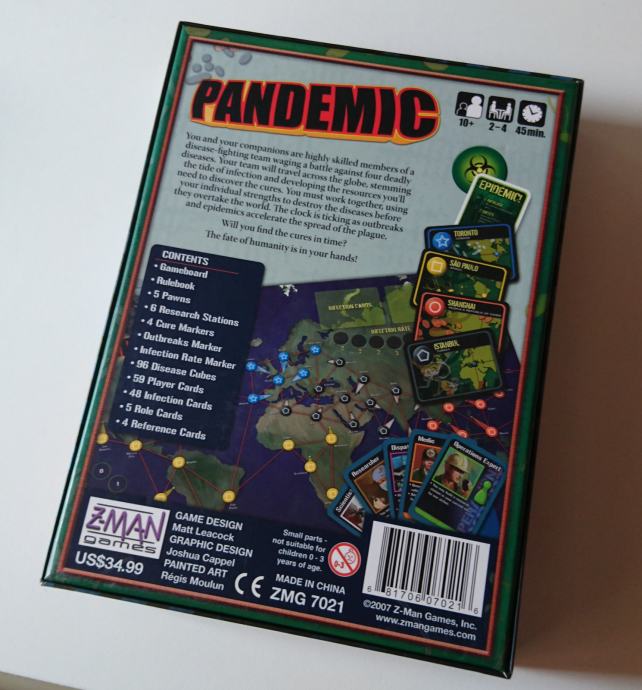 Pandemic društvena igra / board game
