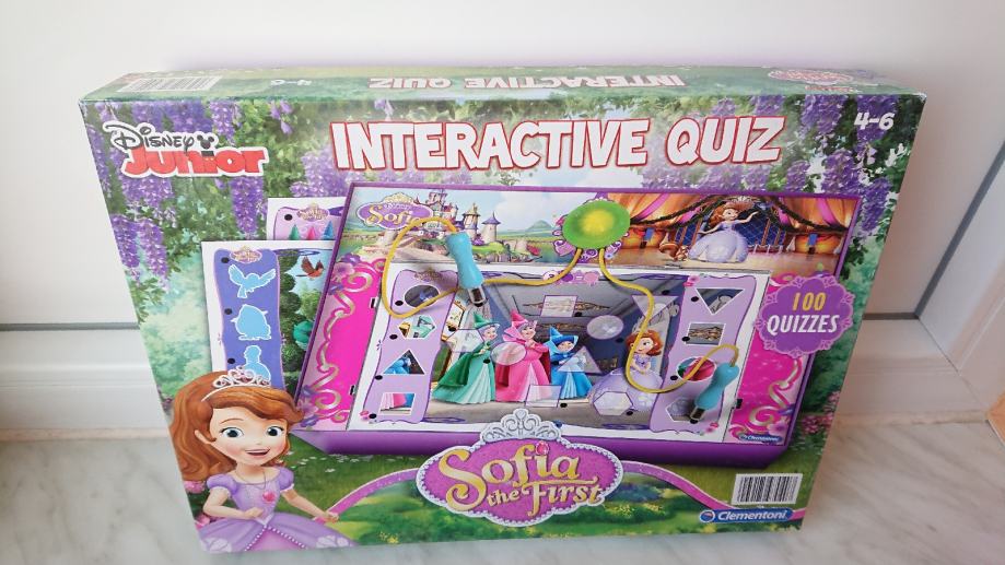 Princeza Sofija interaktivni kviz, super igračka, društvena igra