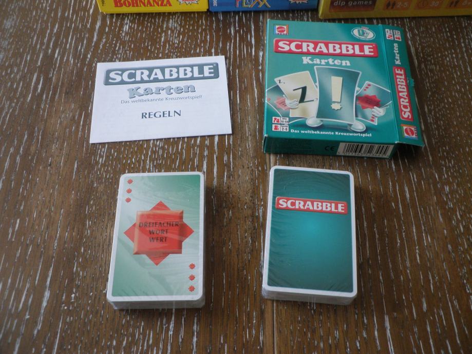 SCRABBLE CARD GAME - društvena igra / board game do 6 igrača