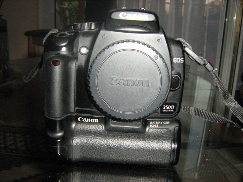 HITNO: Canon 350+ grip+ dvije baterije+kartica 2 GB+torba