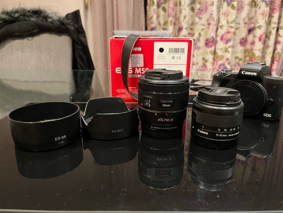 EOS M50 Gegenlichtblende EW-53 - Tulpenform Für Canon EF-M 15-45mm Objektiv