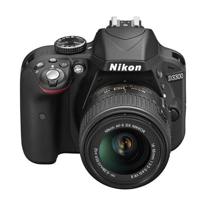 Nikon D3300 kit 18-55VRII Black fotoaparat
