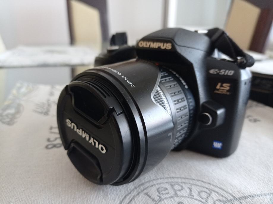 Olympus e510 dva objektiva 1442 mm i 40150 mm