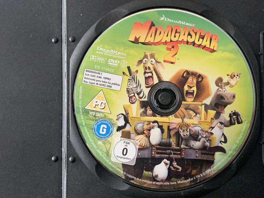 19.DreamWorks klasik iz 2008. na DVD-u: Madagaskar 2+spec.dodaci