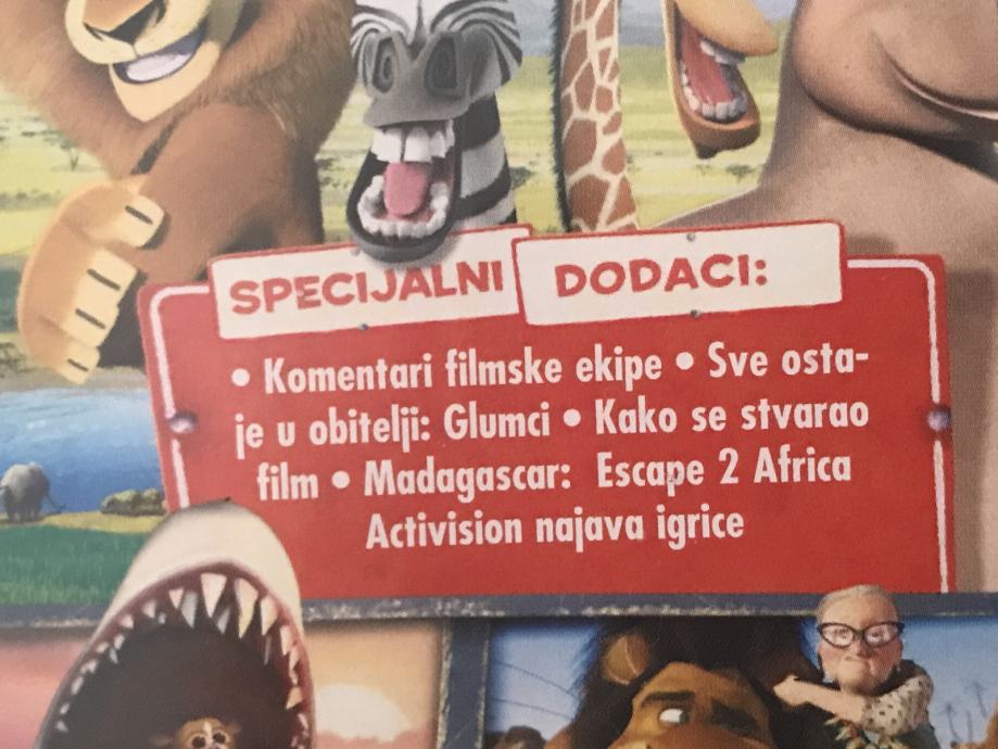 19.DreamWorks klasik iz 2008. na DVD-u: Madagaskar 2+spec.dodaci