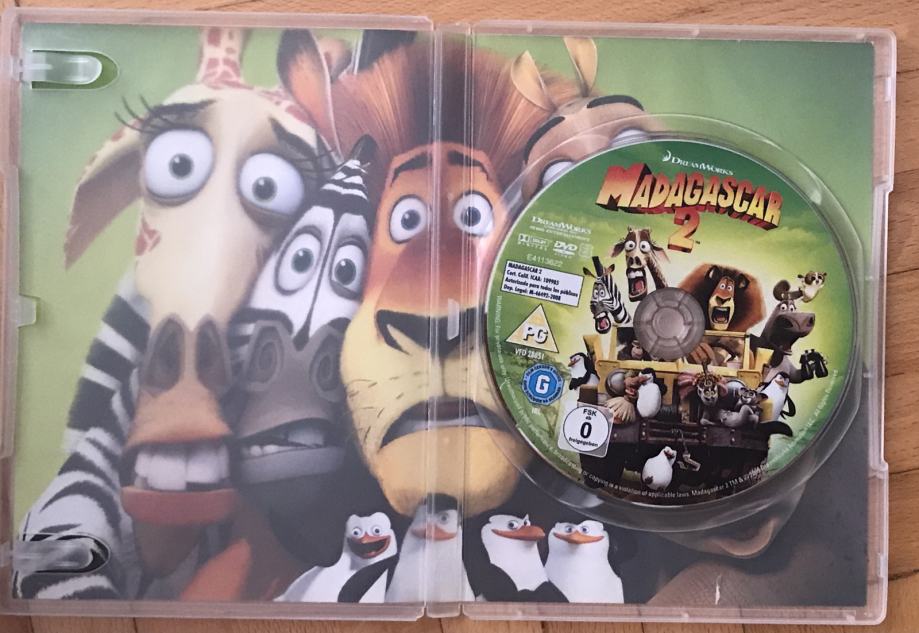 19.DreamWorks klasik iz 2008. na DVD-u: Madagaskar 2+spec.dodaci