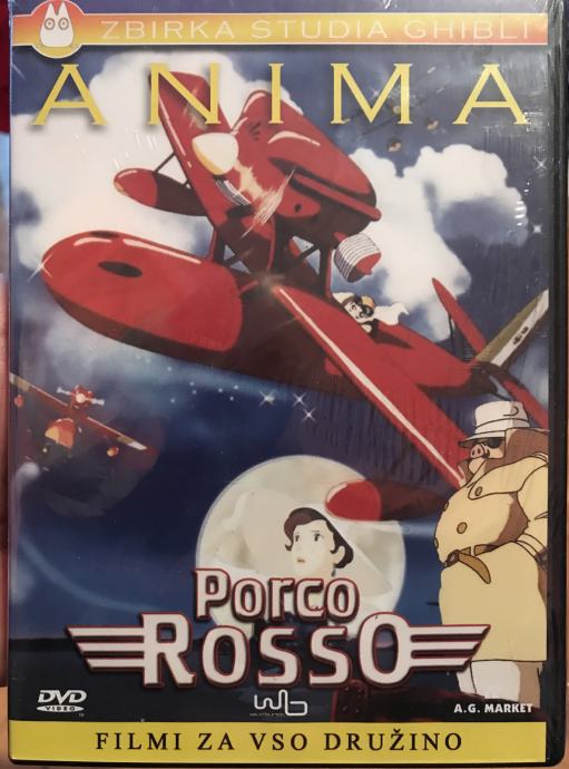 novi neraspakirani DVD Porco Rosso = Kurenai no Buta (1992.)tit:hrv.j.