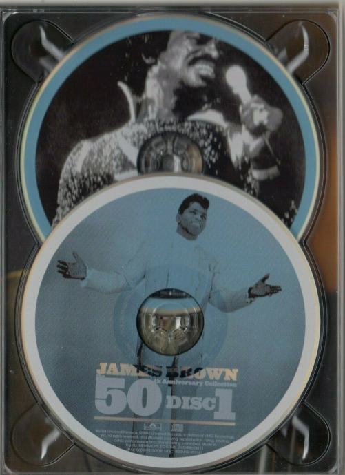 JAMES BROWN THE 50TH ANNIVERSARY COLLECTION 2 X CD + DVD U KUTIJI