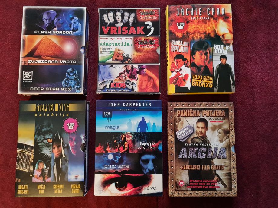 Kolekcije DVD filmova na hrvatskom - 19 filmova