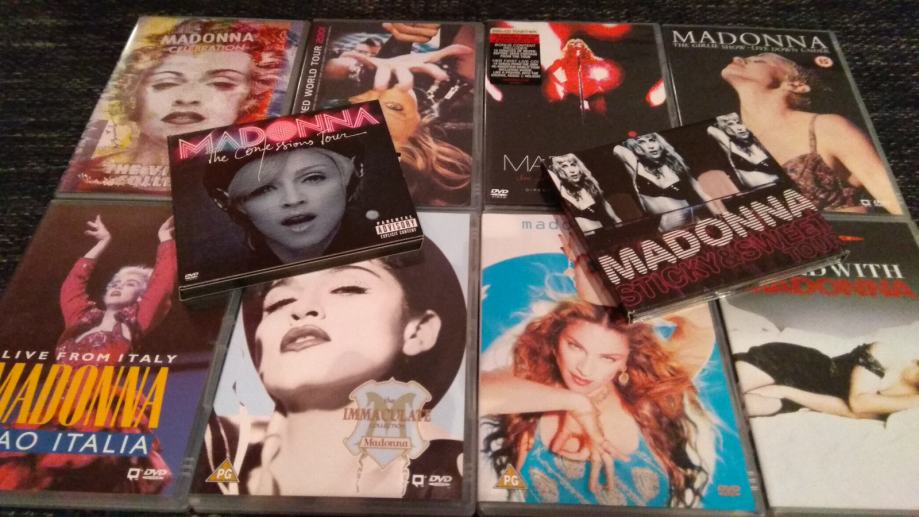 Madonna - kolekcija (ukupno 11 DVD-a i 3 CD-a)