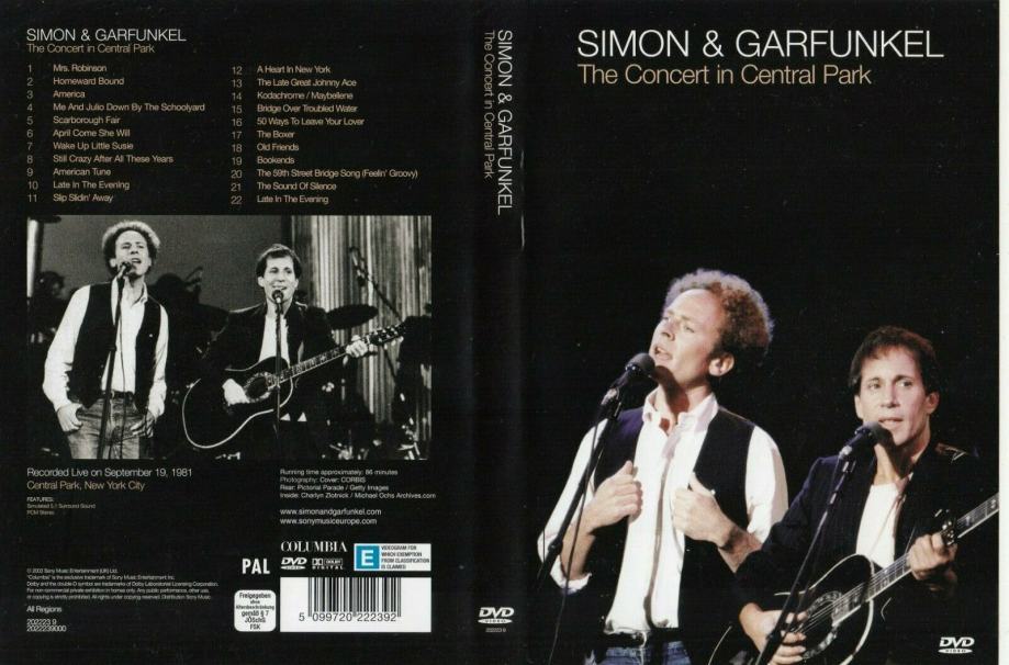 SIMON & GARFUNKEL THE CONCERT IN CENTRAL PARK DVD
