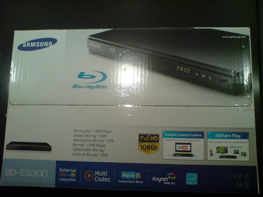 Blu ray/DVD player Samsung BDE5300