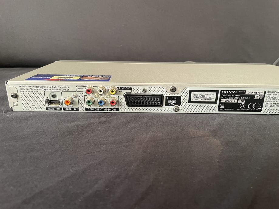 CD/DVD Player Sony DVPNS78H