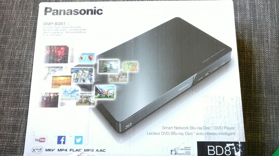 DVD, BluRay, divX, Audio player Panasonic DMPBD81 (Potpuno nov!)