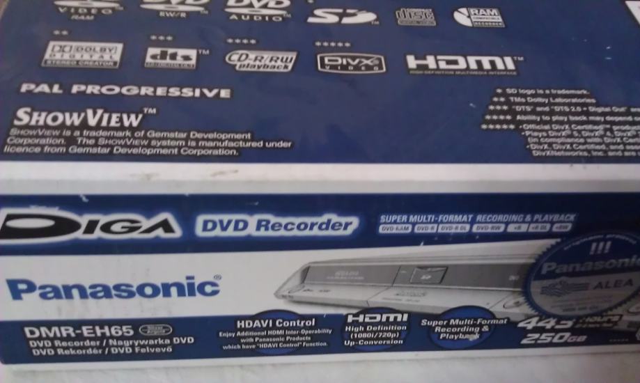 DVD REKORDER s ugrađenim hard diskom 160GB Panasonic DMR EH55