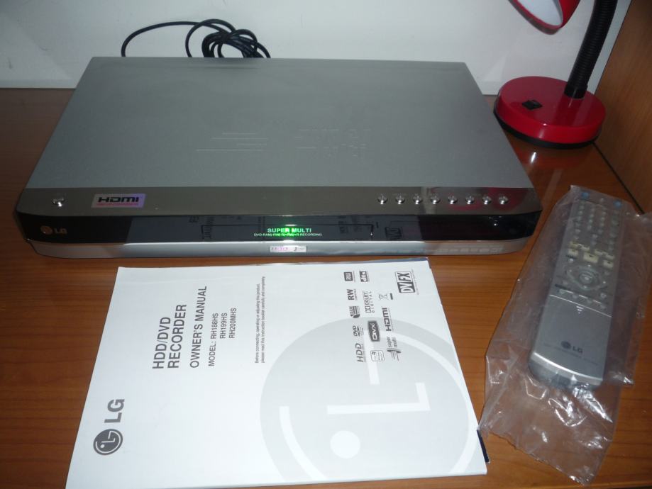 LG HDD 250 gb DVD RECORDER TOP model NOVI nikad koristen