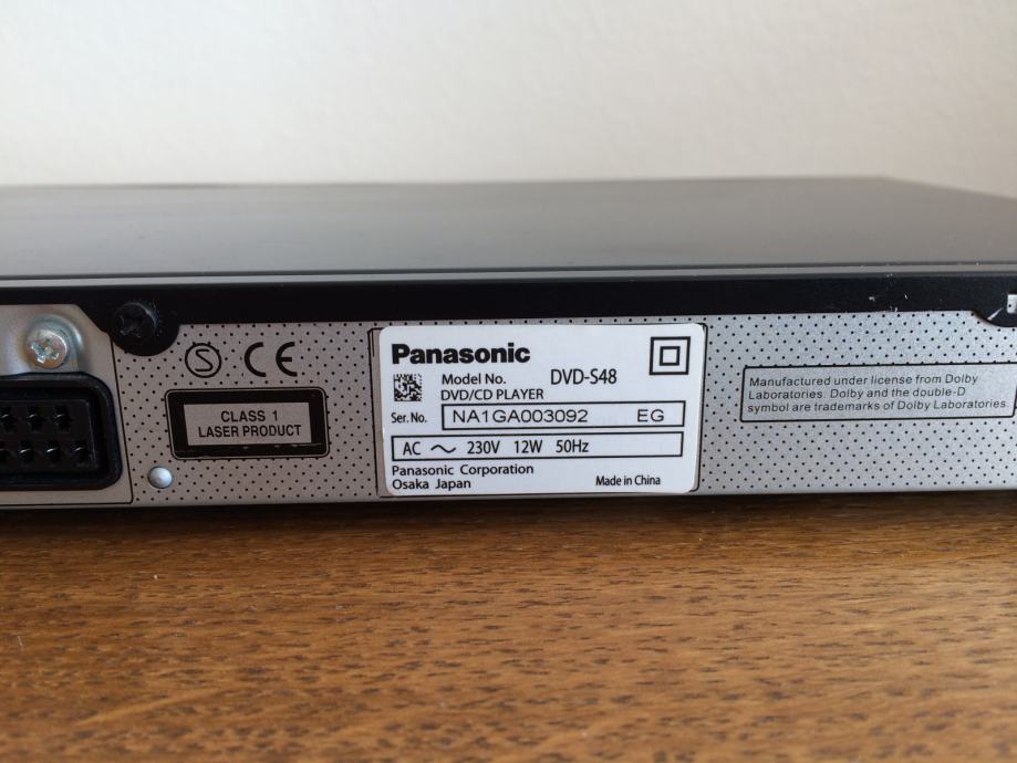 Panasonic DVDS48 DVD Player