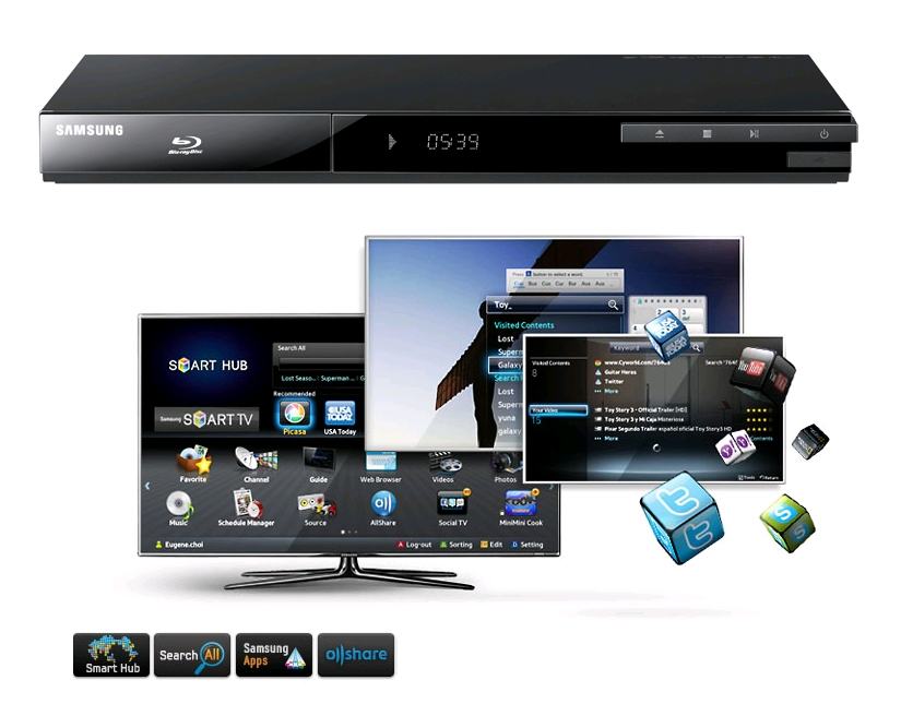 Samsung BD-D5300 Blue Ray DVD Player