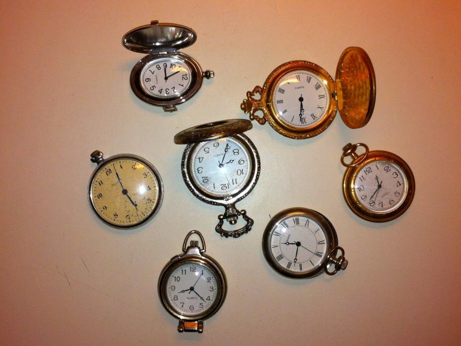 Kolekcija džepnih satova, u kompletu ili pojedinačno