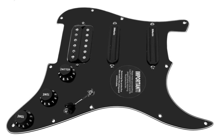 DiMarzio Andy Timmons Loaded Strat Pickguard DP224FAT1, DP187Cruiser