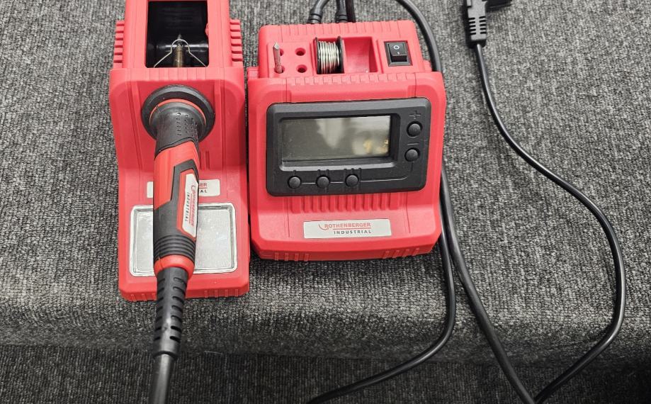 Rothenberger Industrial Set Elettronica Senza Piombo – Salmiak, Treccia Dissaldante E Lega Saldante