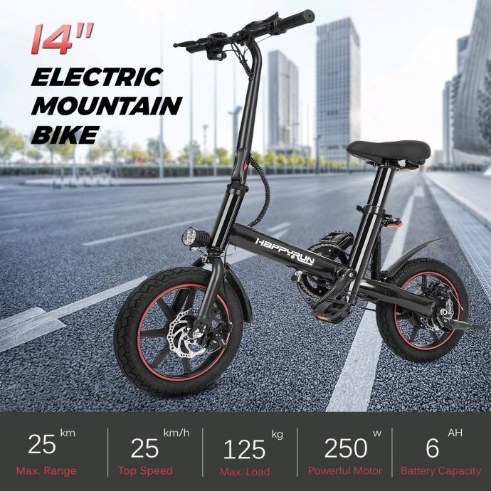 Happyrun HR-X40 sklopivi električni bicikl 36V 250W 6AH baterija