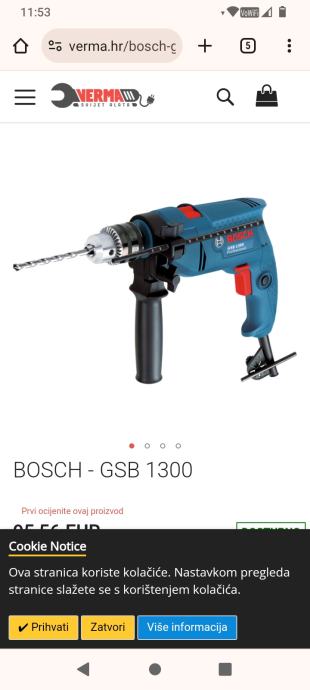 Bosch GSB 1300 professional udarna bušilica