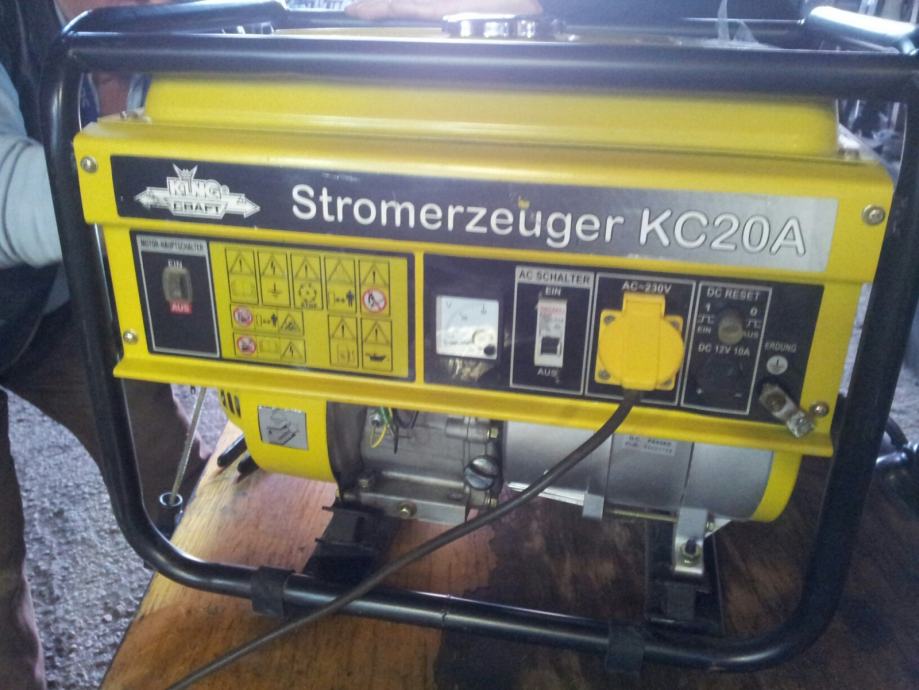 Agregat Generator za struju 2kW 8A, 230 V + 12V 10A