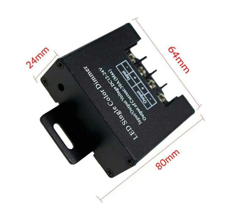 Bezični dimmer za LED rasvjetu, LED trake 1224V, 1 kanal, max. 30A