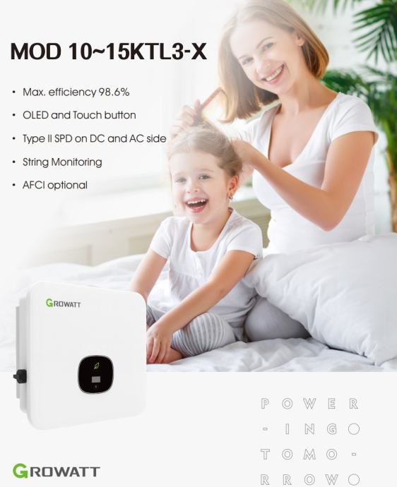 Growatt MOD 10KTL3-X Solarni inverter snage 10kW On-Grid