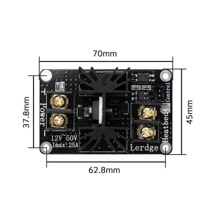 MOSFET module 210A RAMPS 1.4 grijač