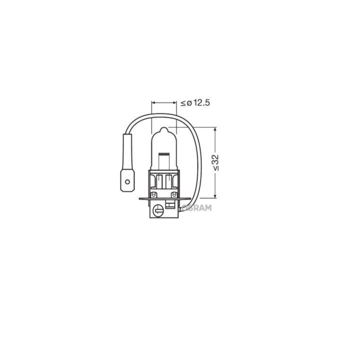 Spahn Lampadina fanale H3 12 V/55 W/PK22S